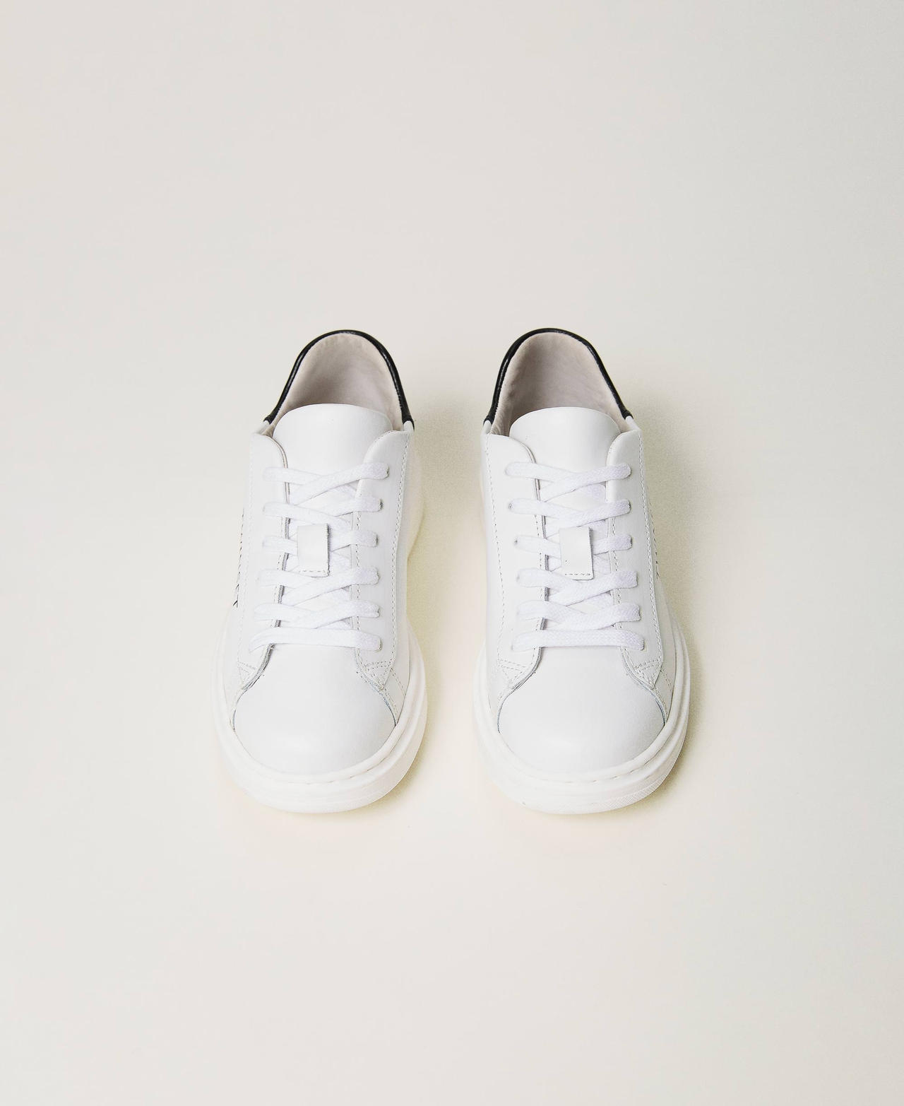 Sneakers in pelle Bambina Bianco TWINSET Milano