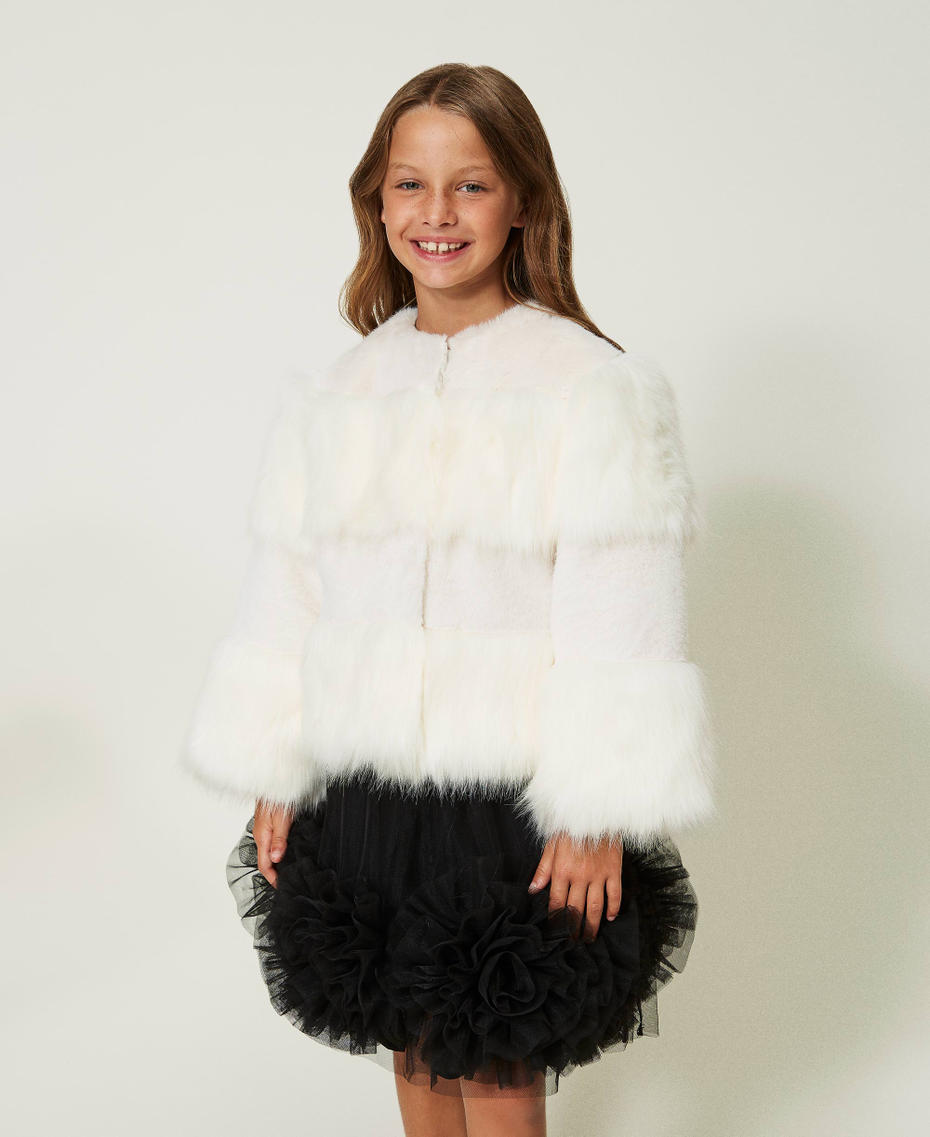 Faux fur jacket