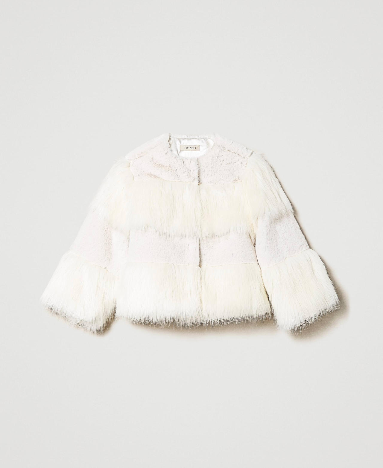Faux fur jacket White Snow Girl 232GJ2030-0S