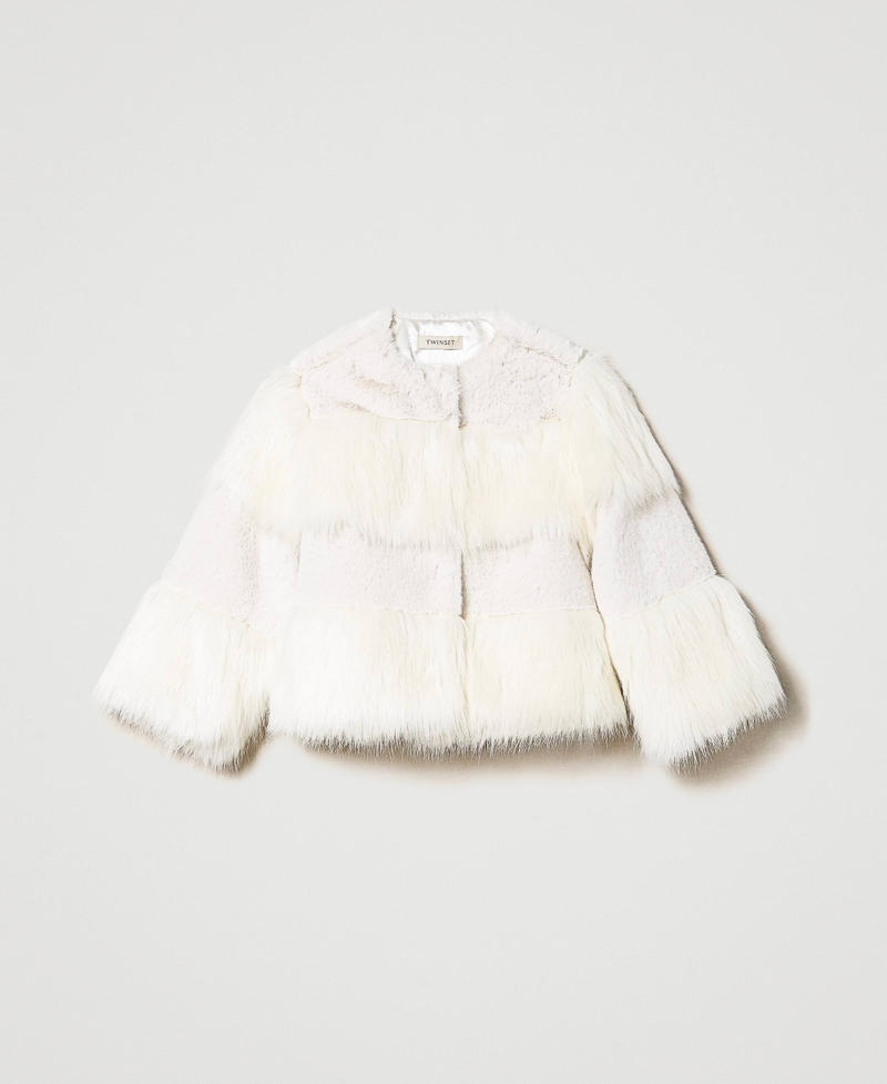 Faux fur jacket White Snow Girl 232GJ2030-0S