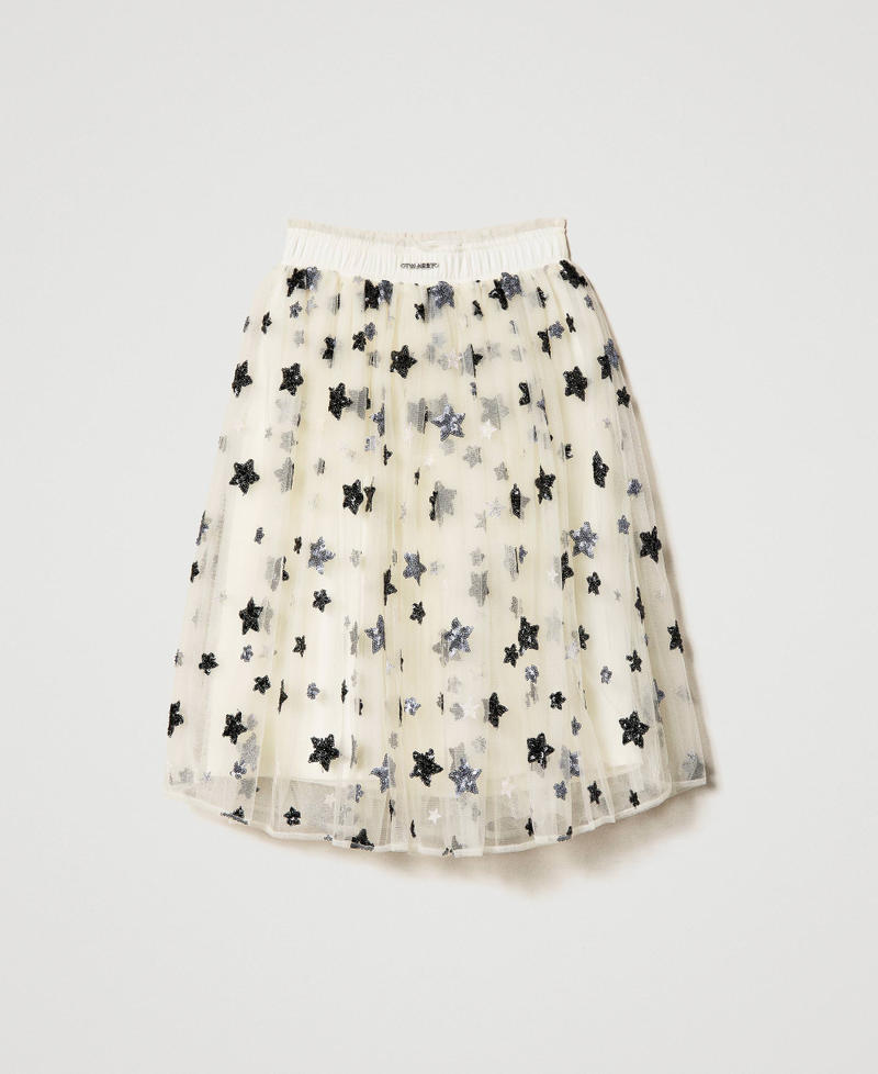 Jupe en tulle avec étoiles brodées