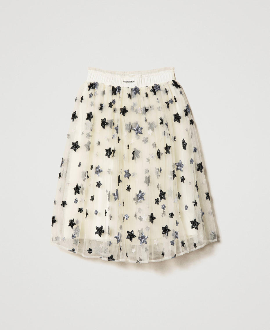 Jupe en tulle avec étoiles brodées