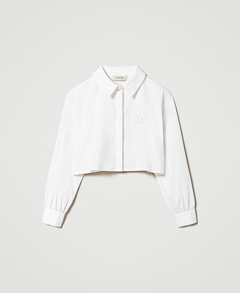 Chemise boxy en popeline