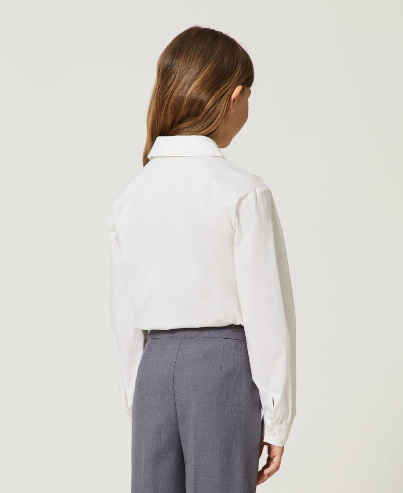Max&Co. Camicia In Popeline Bianca Da Bambina MX0210-MX077-MX100 main image 0
