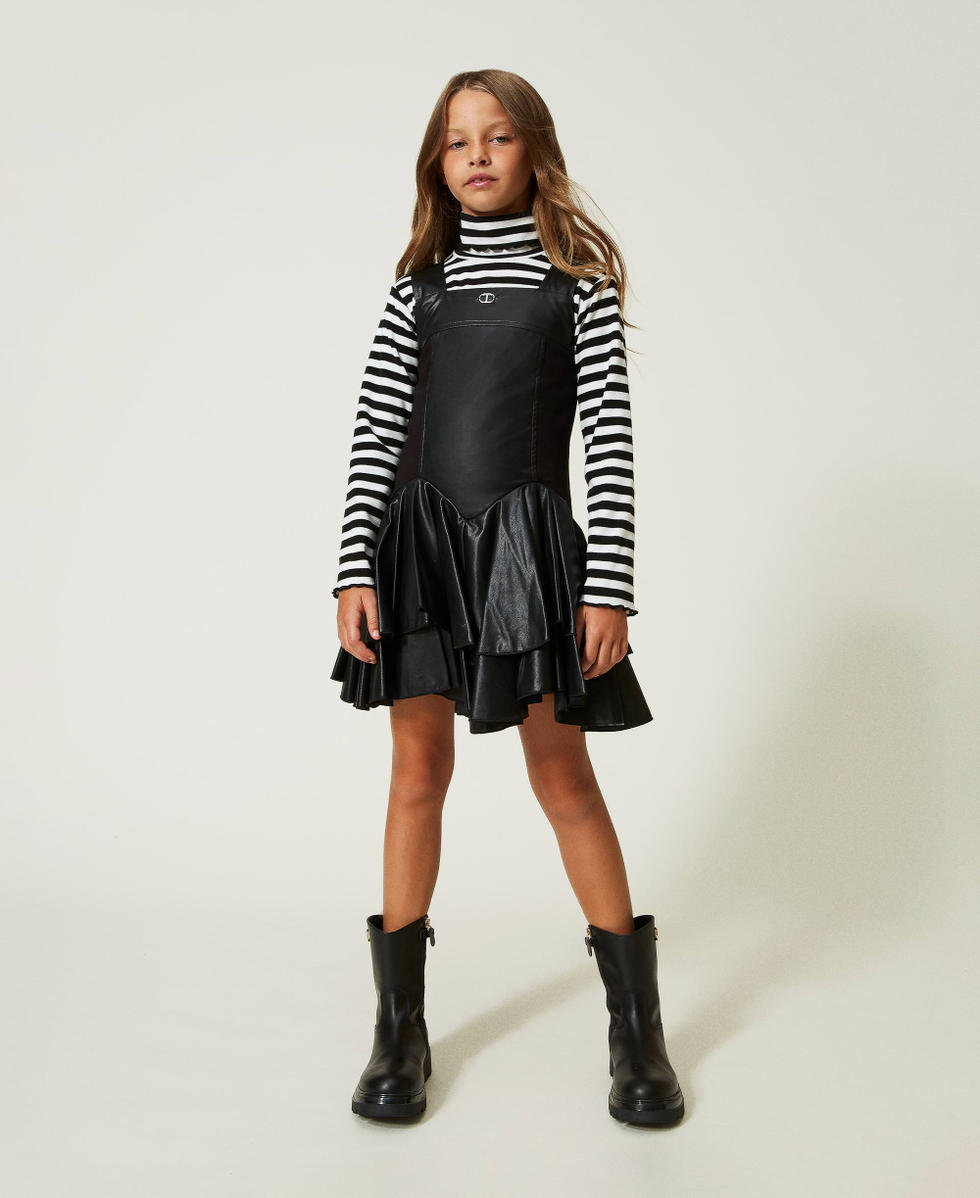 Striped turtleneck jumper