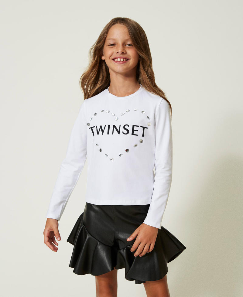 T-shirt avec logo et chatons