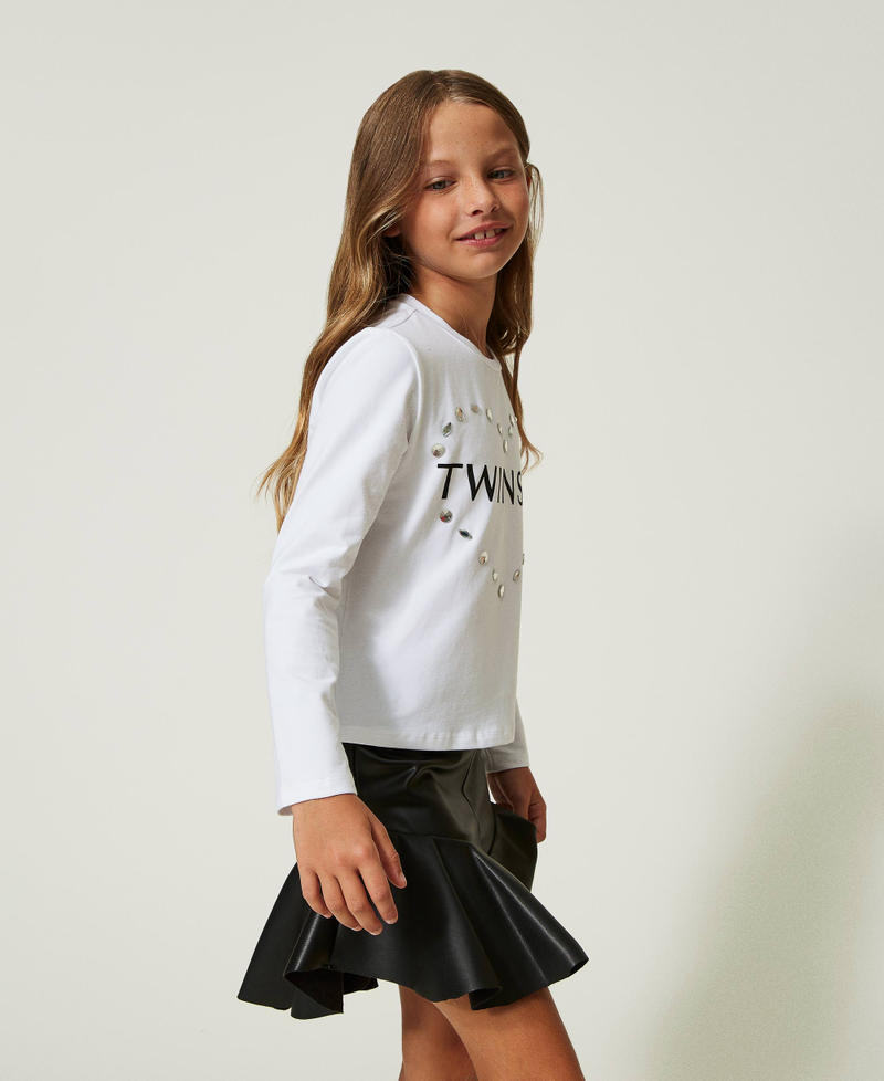 T-shirt avec logo et chatons