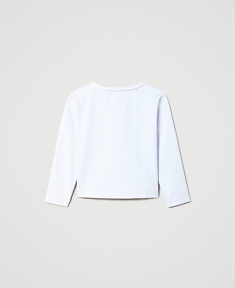 T-shirt avec imprimé et strass