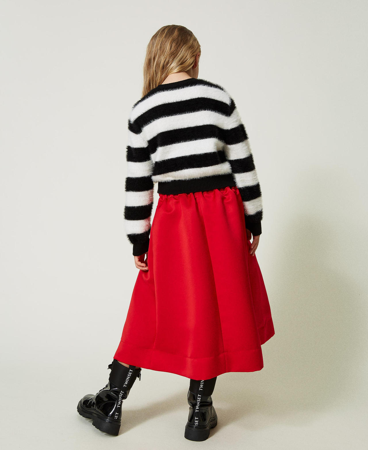 Duchesse skirt with pleats