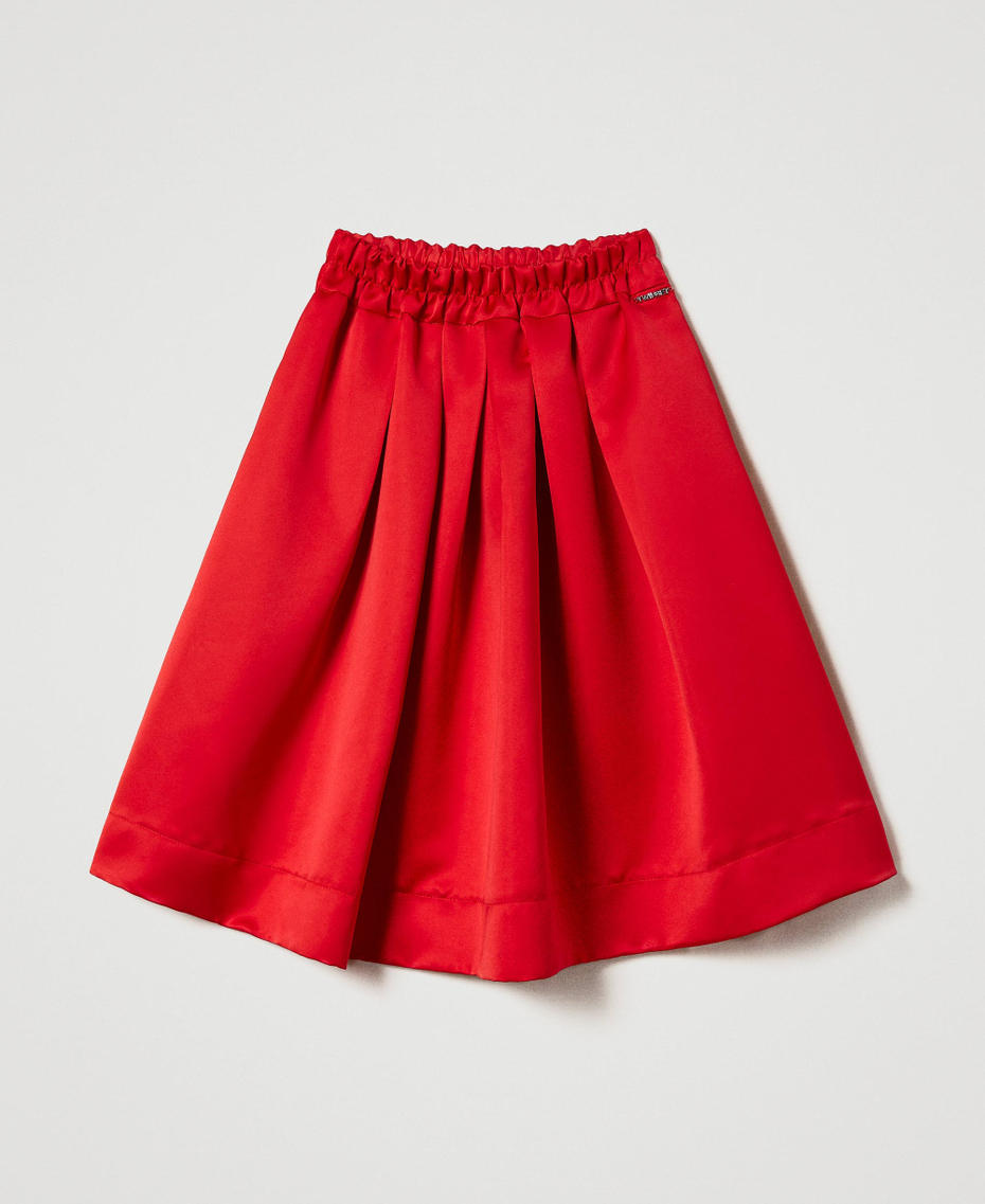 Duchesse skirt with pleats