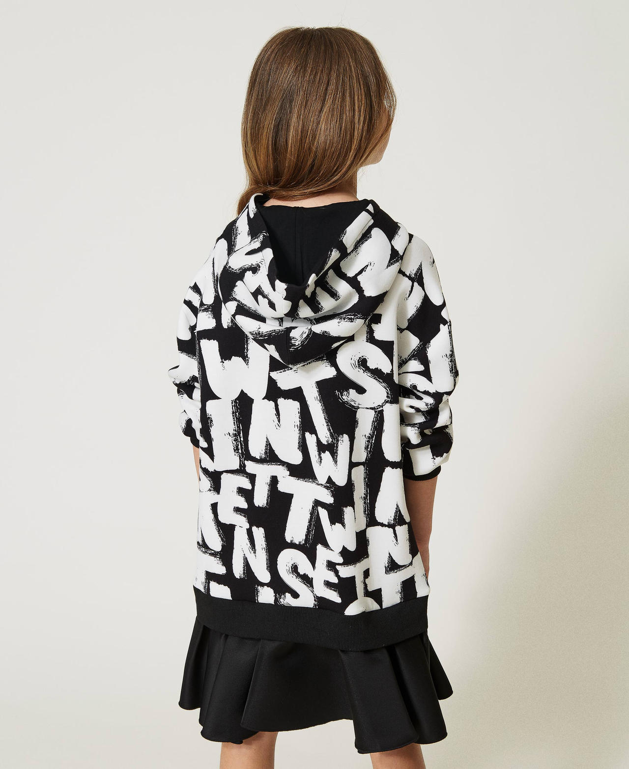 Robe courte avec inscription imprim&eacute;e