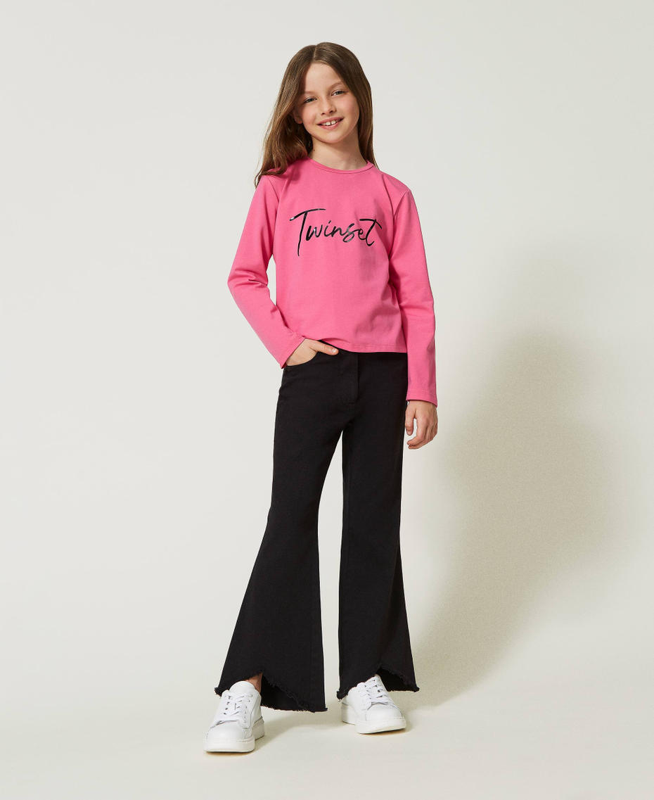Flared bull trousers