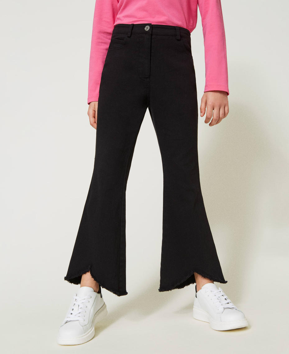 Flared bull trousers