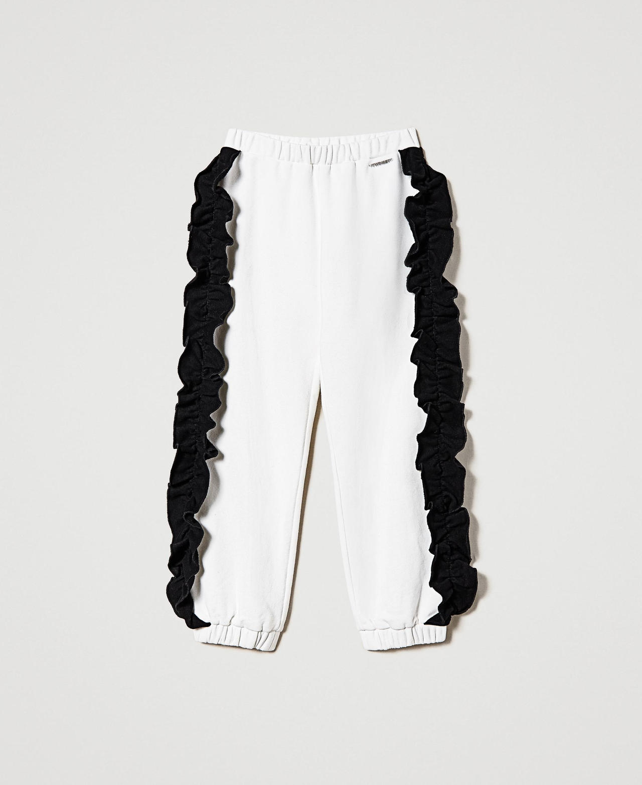 Pantalon en molleton avec volants