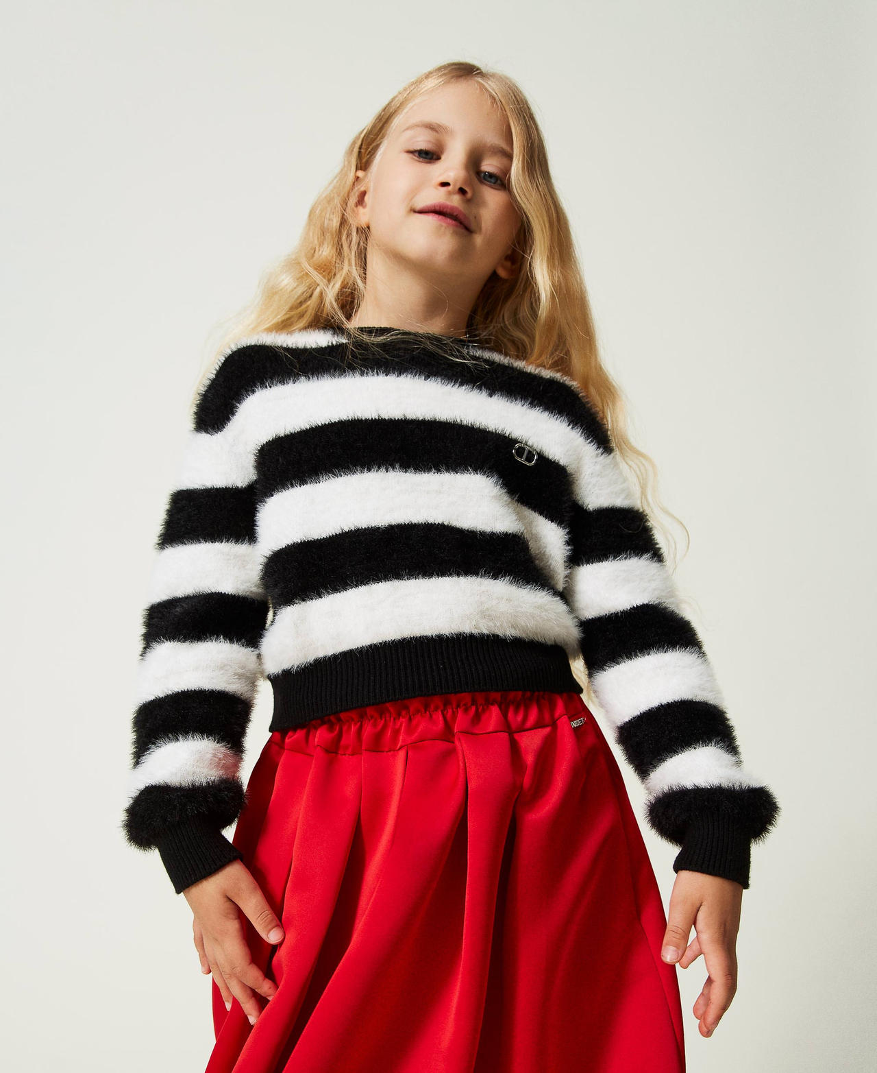 Girls top striped jumper
