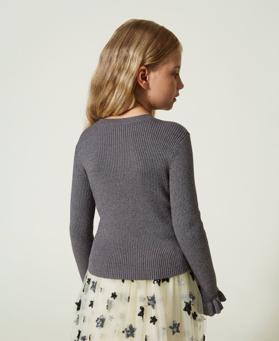 Pull ajusté en fil lurex