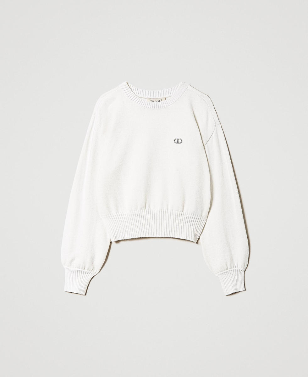 Pull en viscose m&eacute;lang&eacute;e avec Oval T