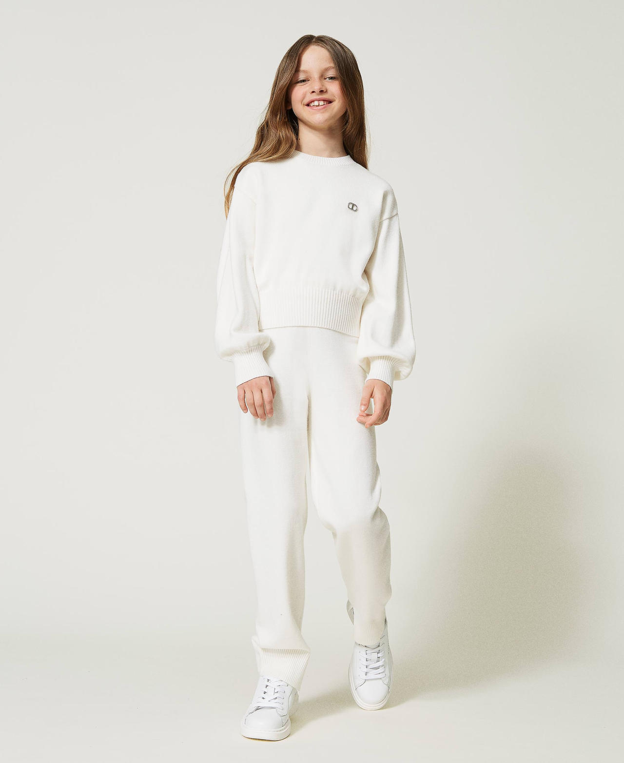 Pantalon en maille avec Oval T