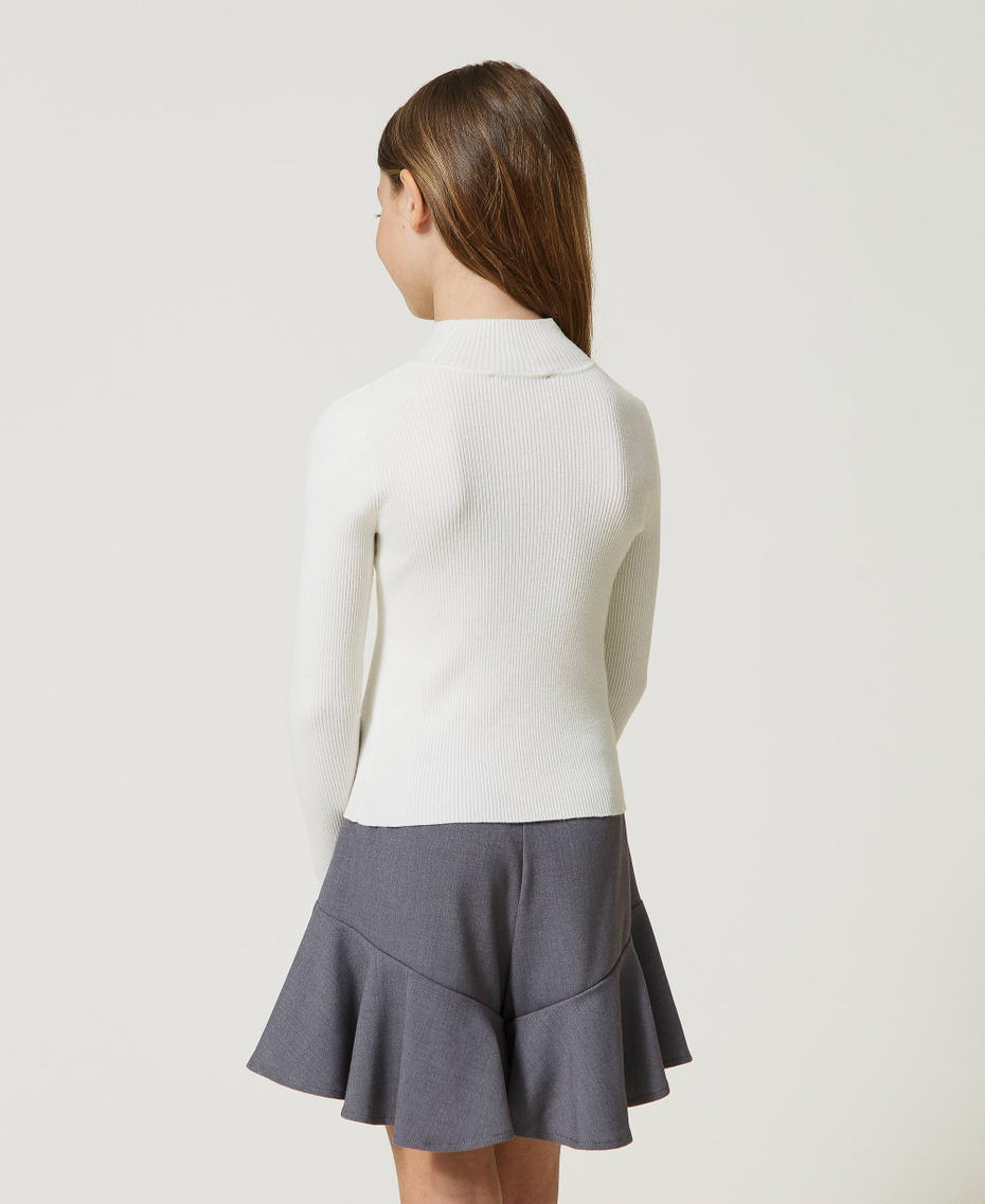 Ribbed turtleneck jumper