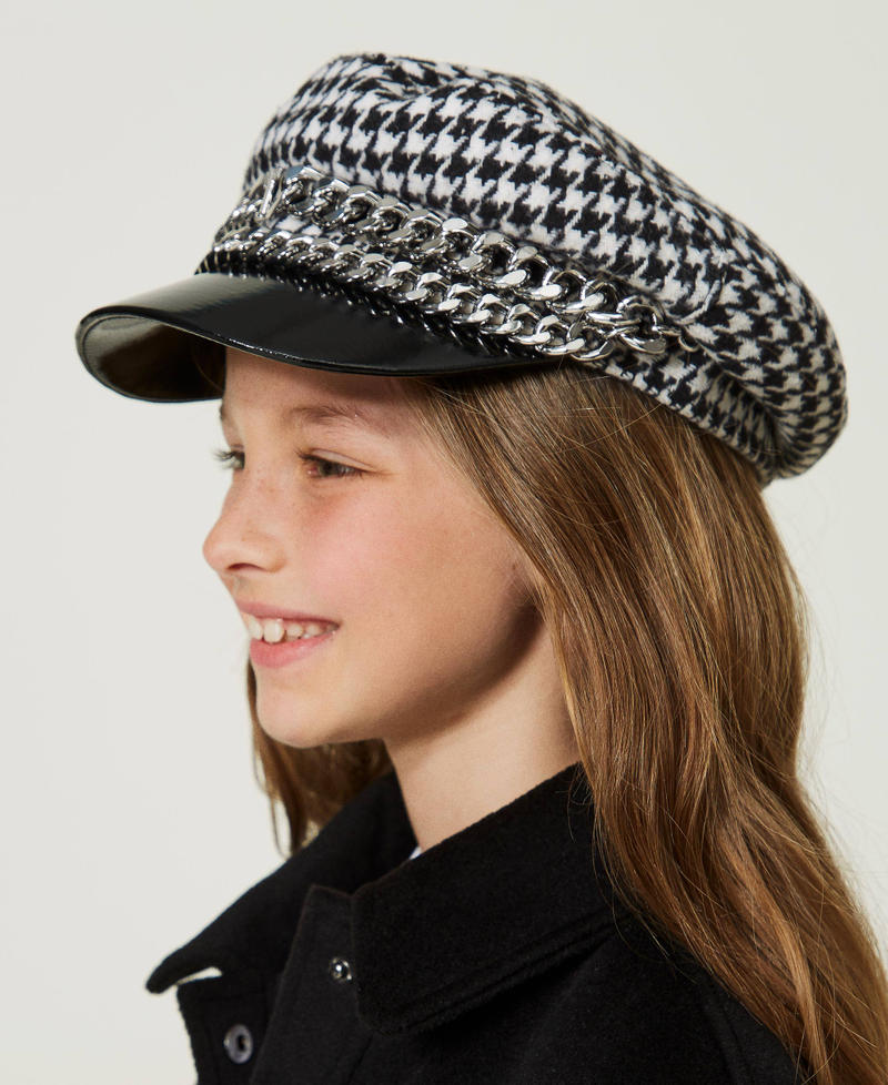 Houndstooth hat