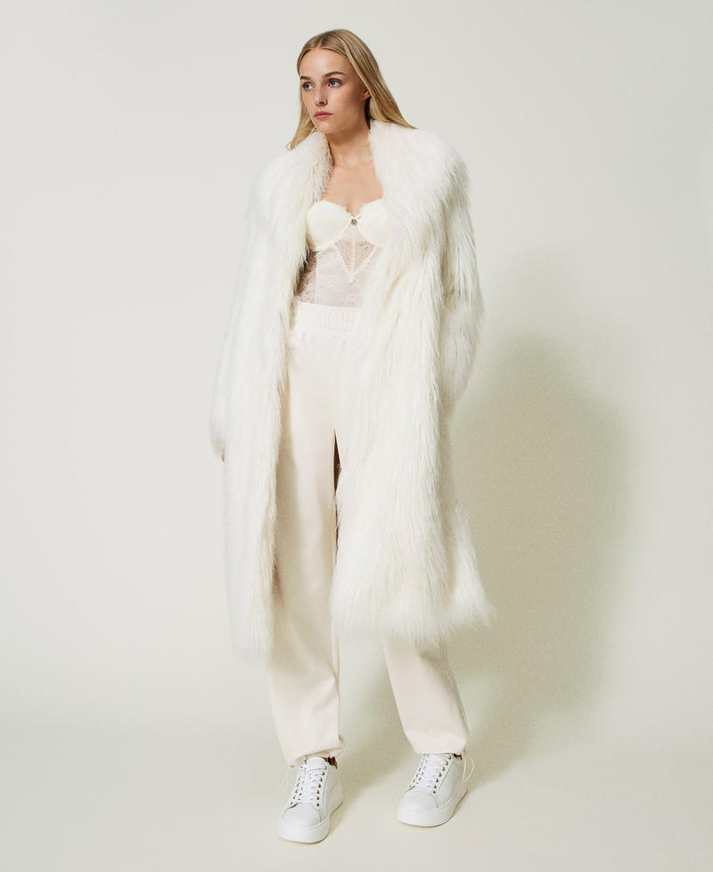 Faux fur coat