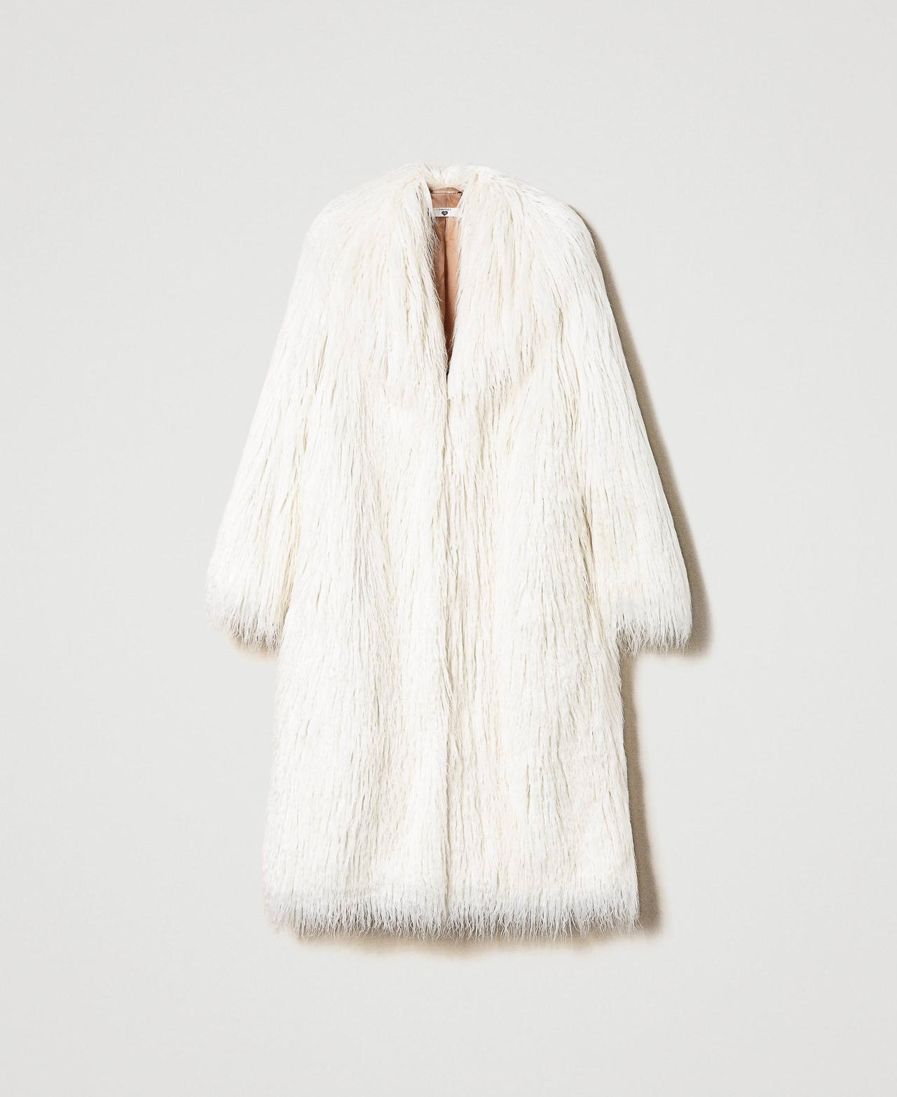 Faux fur coat Vanilla White Woman 232LI23MM-0S
