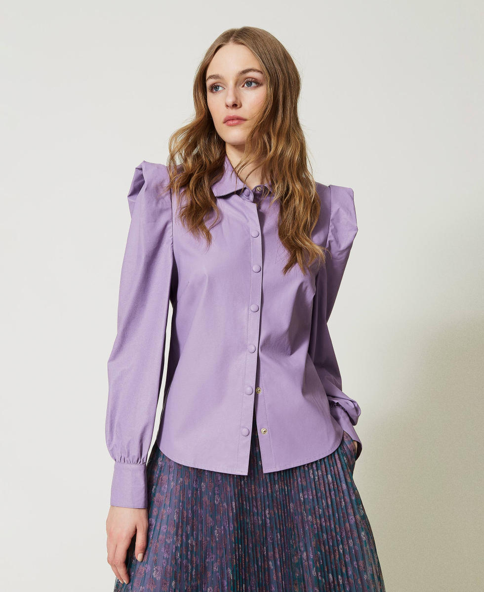 Leather-like shirt
