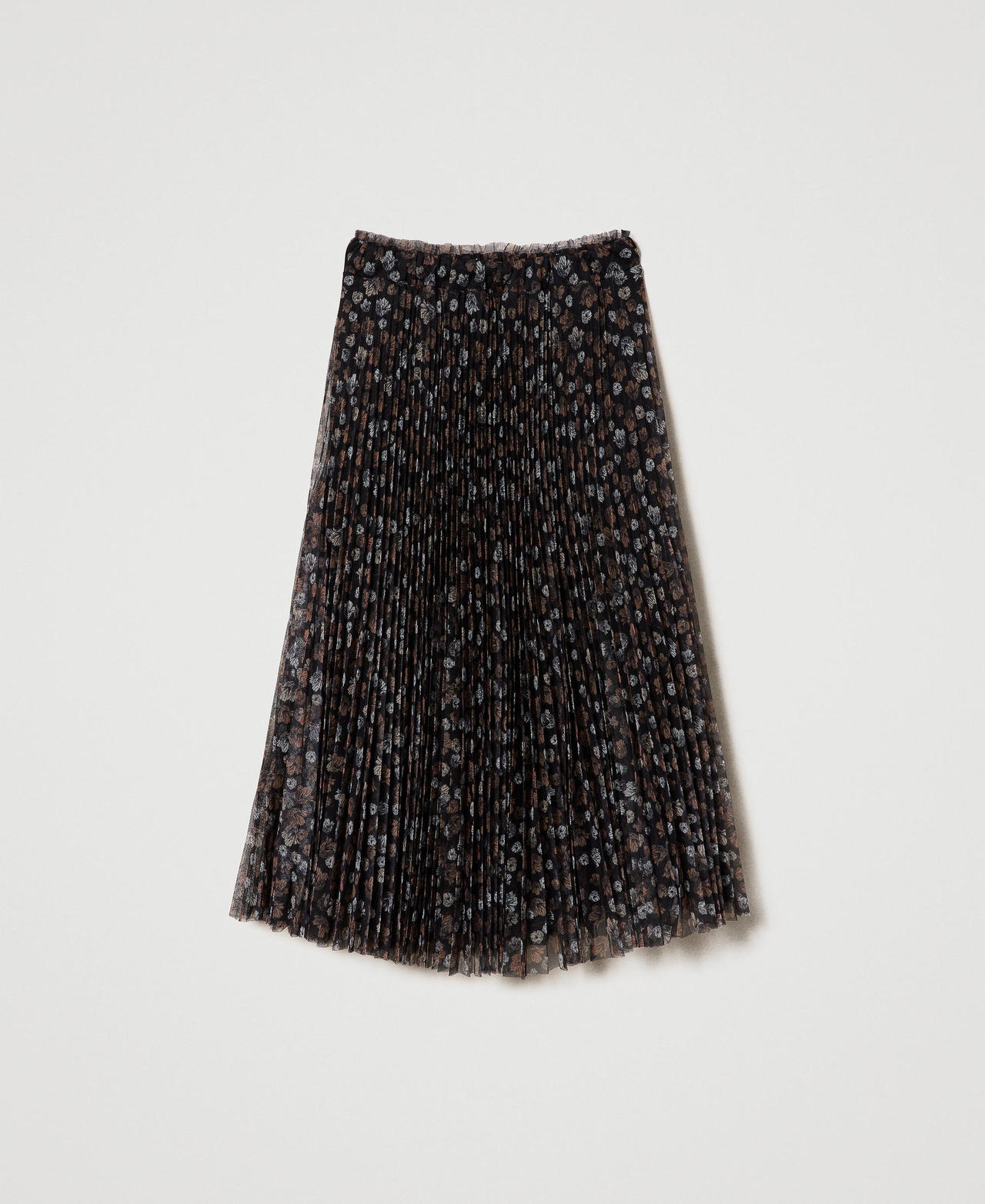 Pleated midi skirt black india online