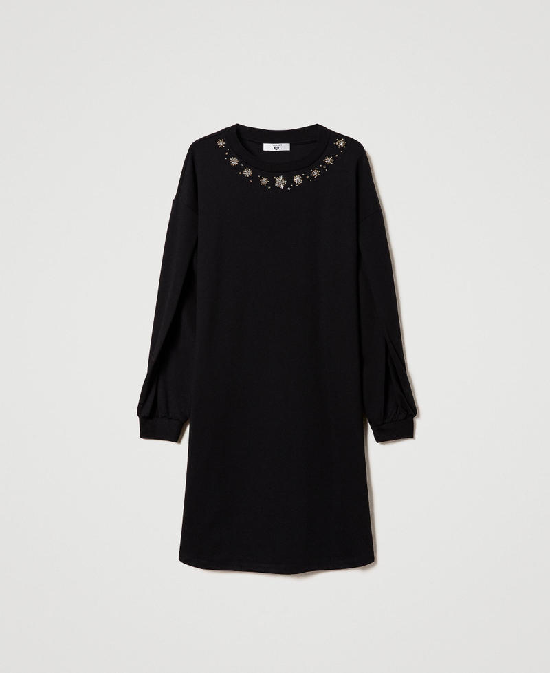 Abito corto con ricamo