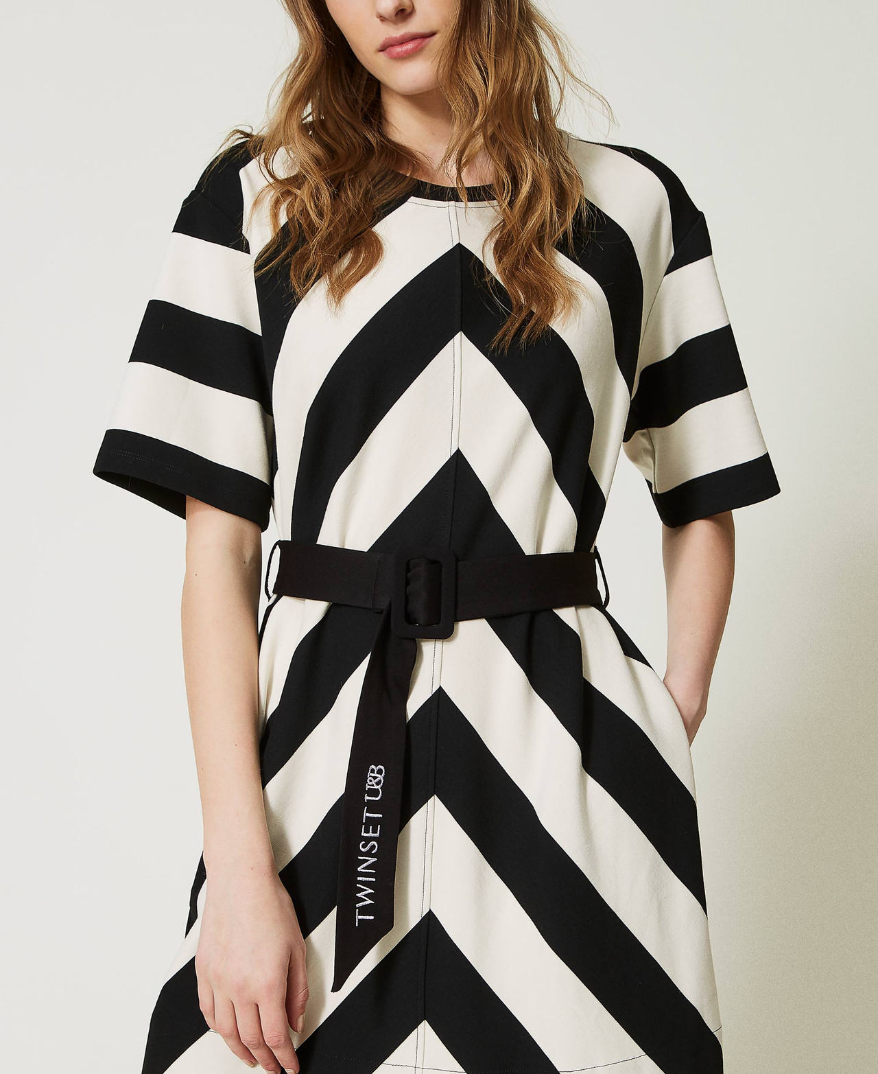 Chevron stripe dress sales