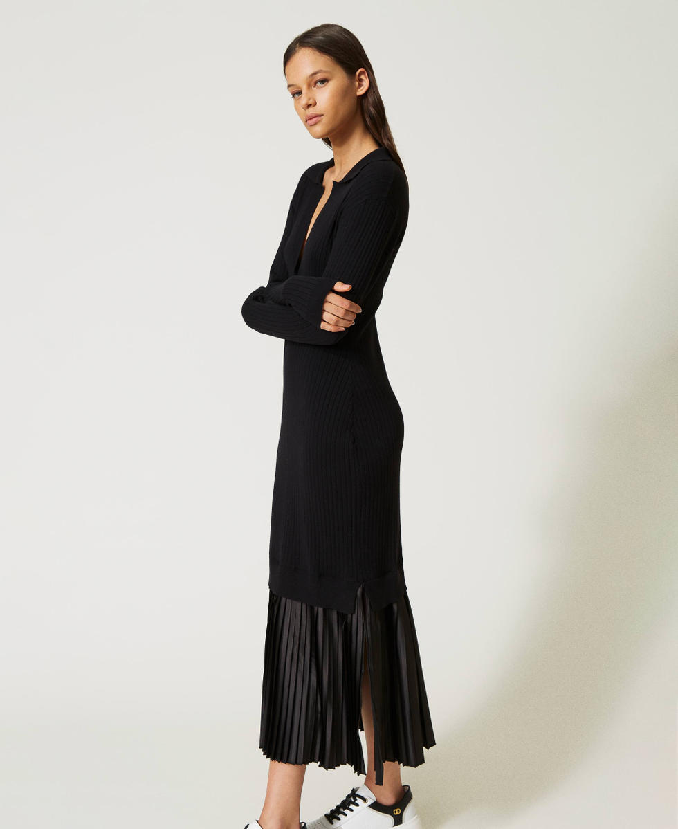 Robe longue avec volant best sale