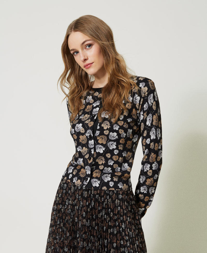 Cardigan mit Blumenprint