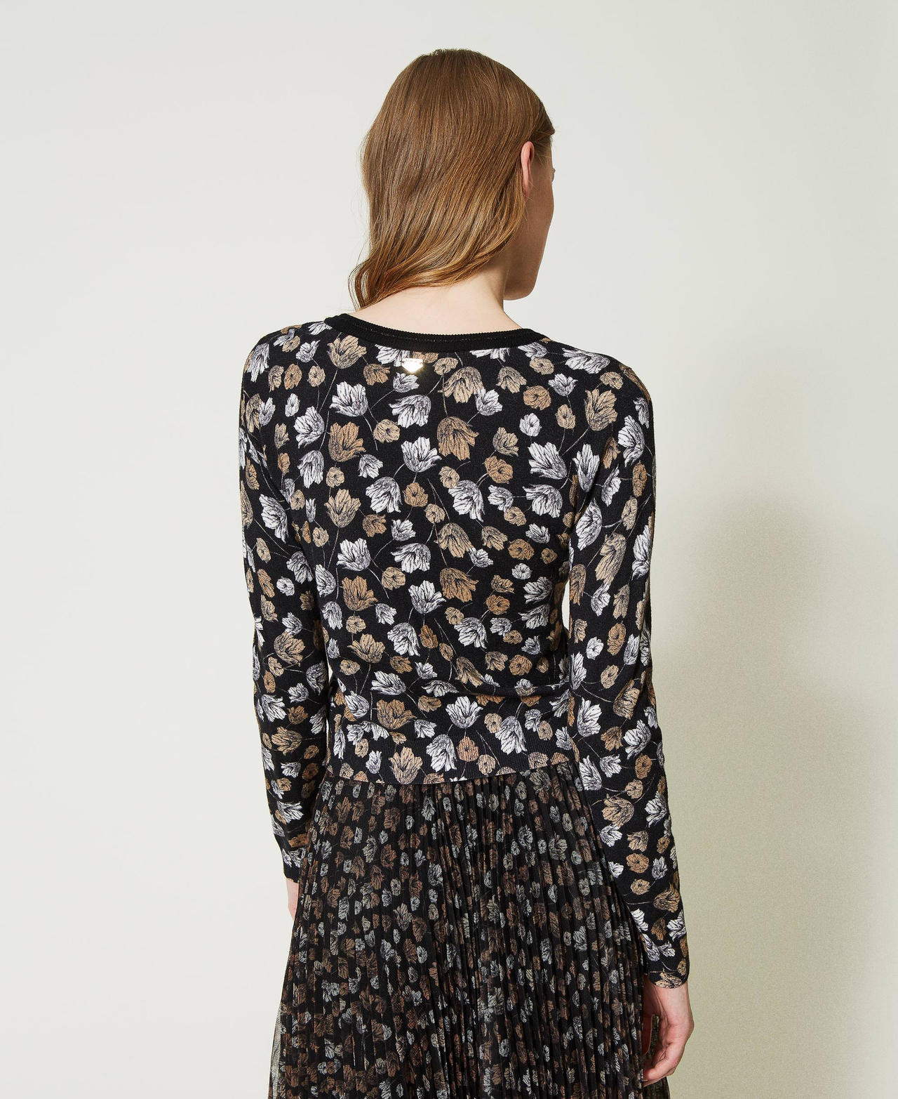 Cardigan mit Blumenprint