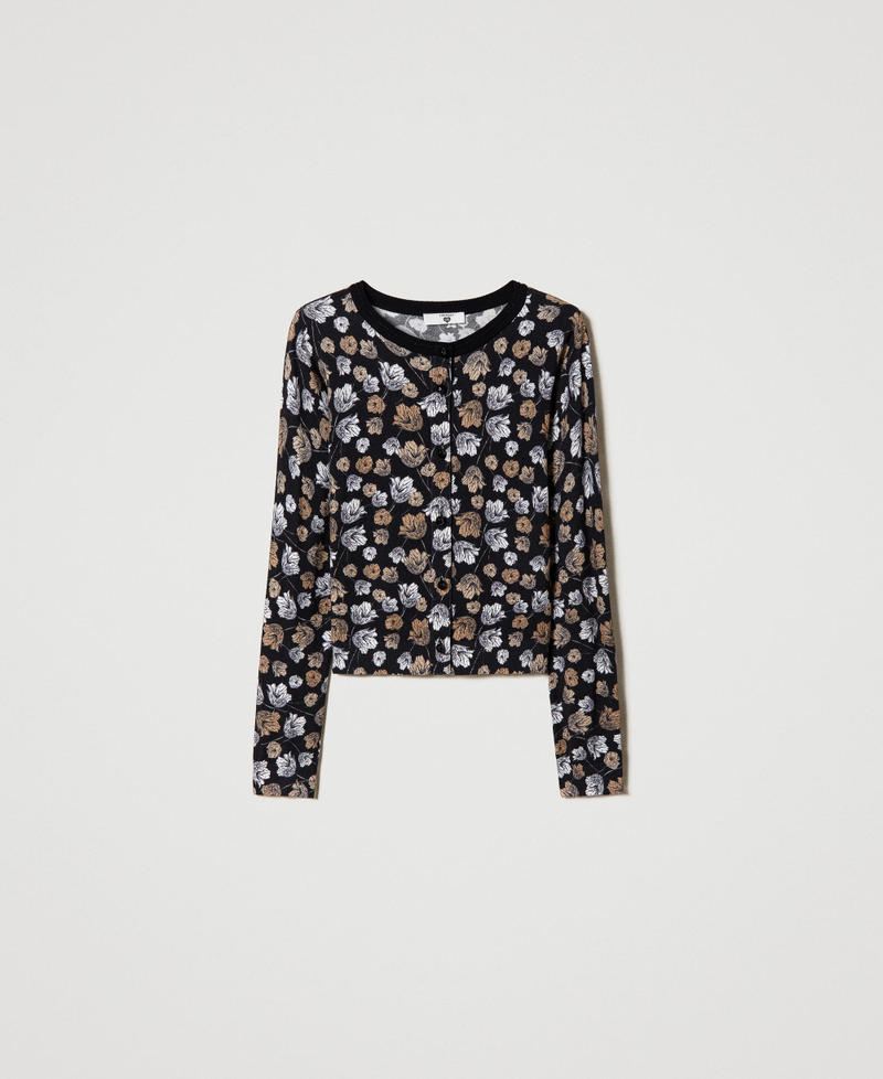 Cardigan mit Blumenprint