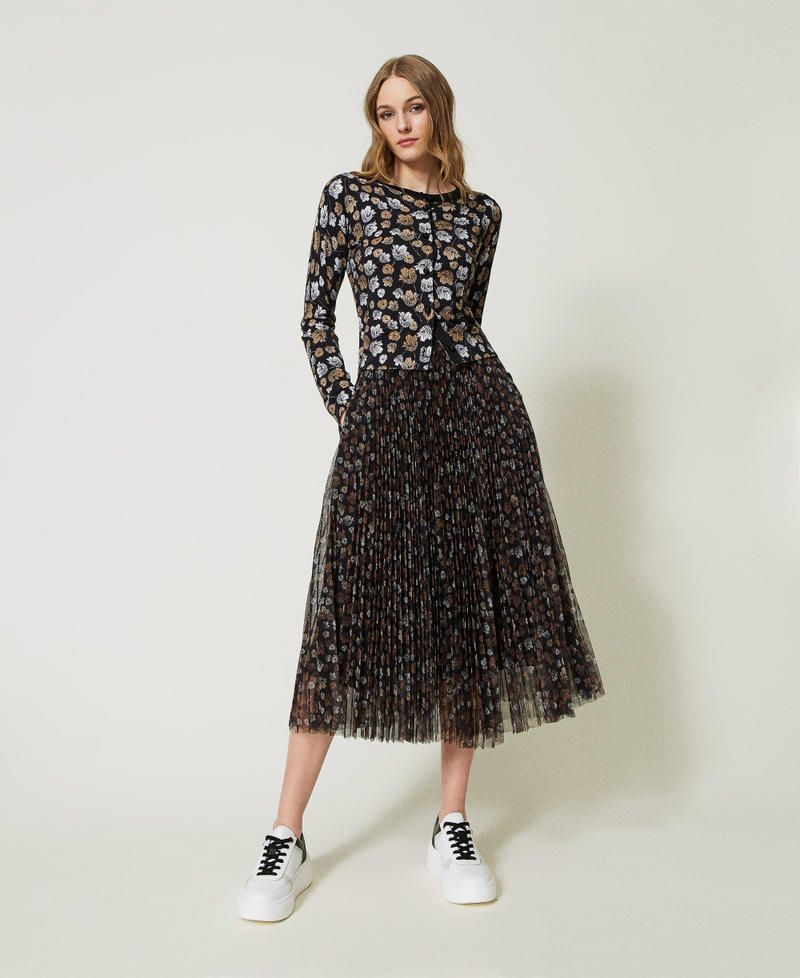 Cardigan mit Blumenprint