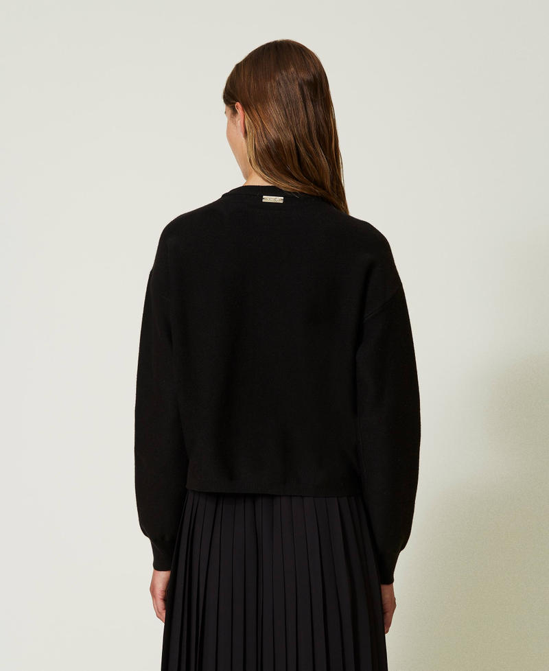 Maglia boxy con ricamo