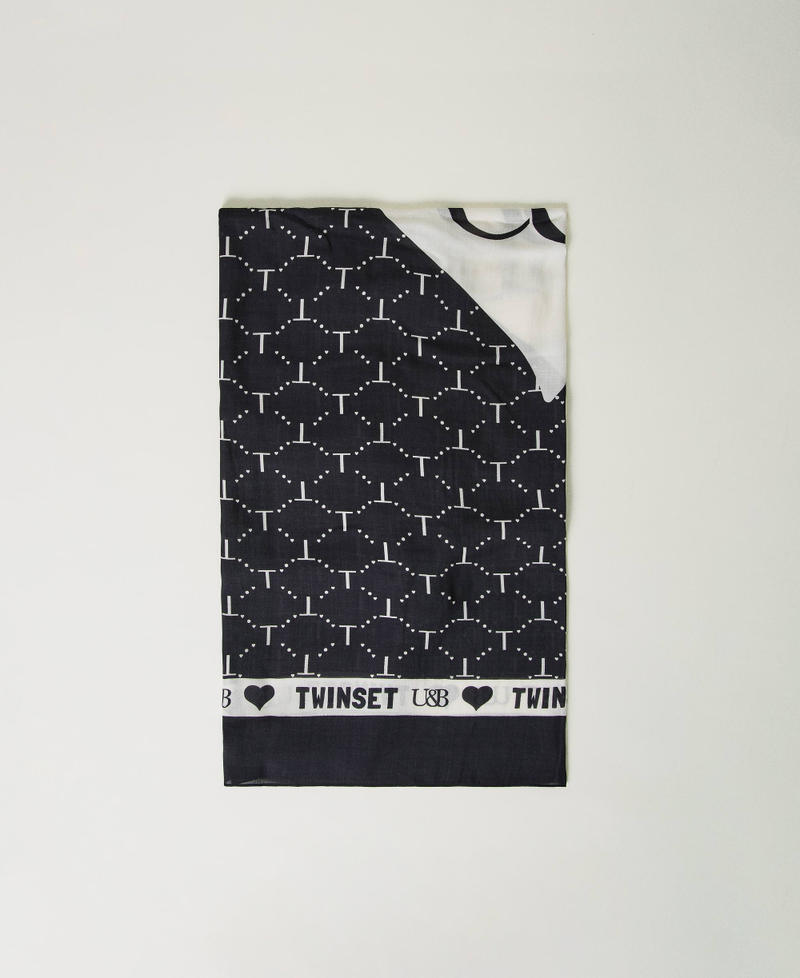 Kefiah stampata con logo