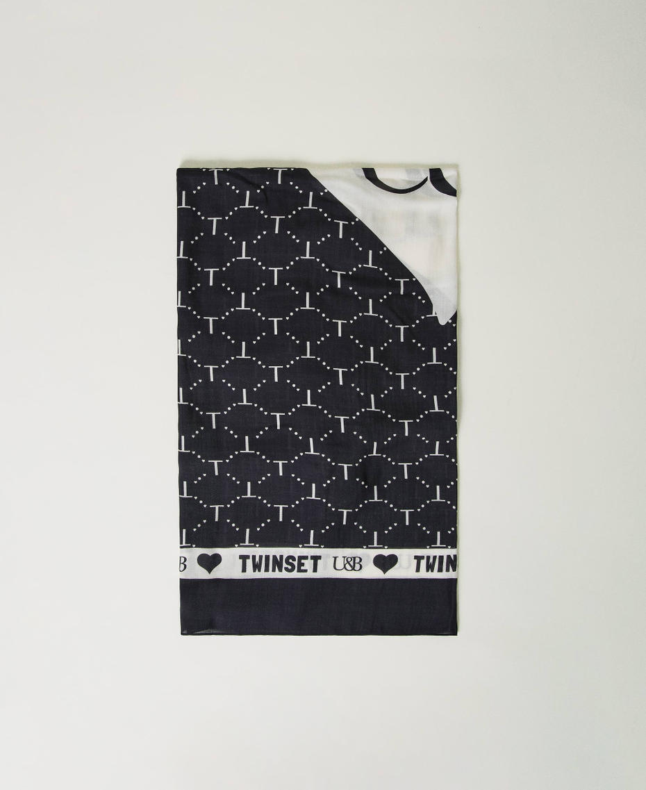 Kefiah stampata con logo