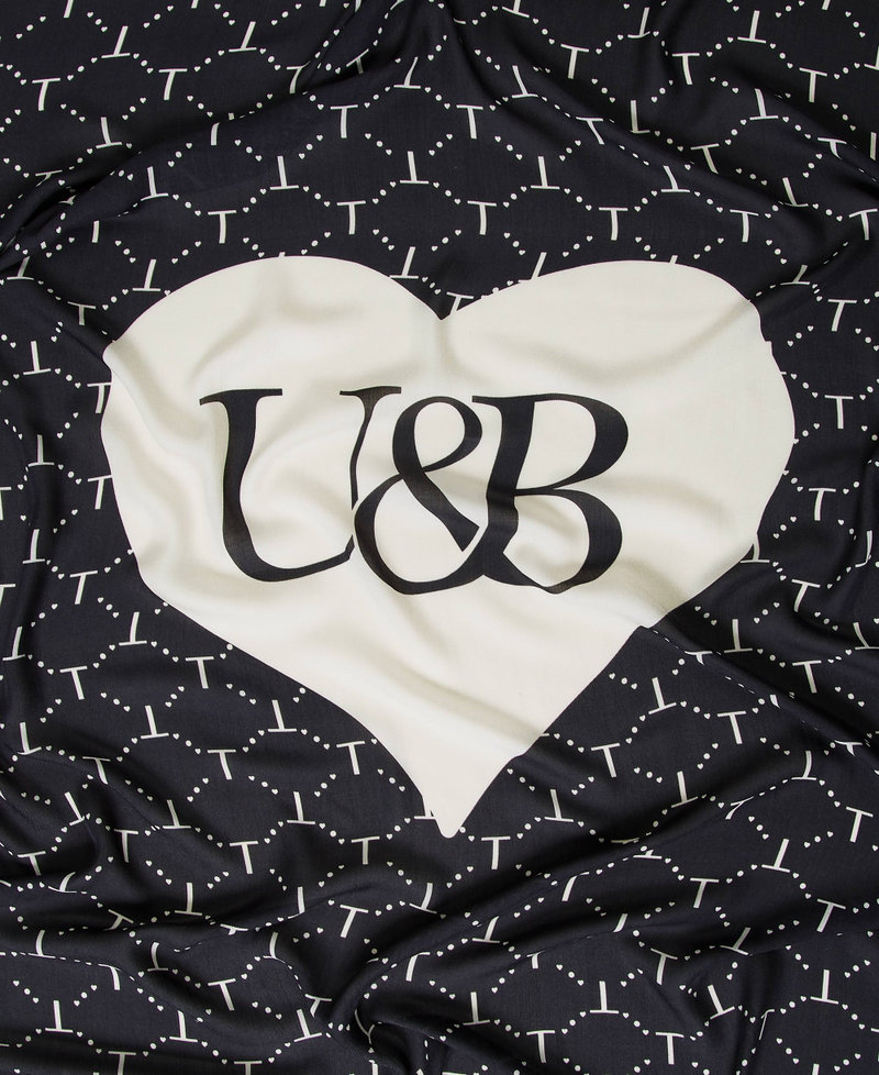 Kefiah stampata con logo