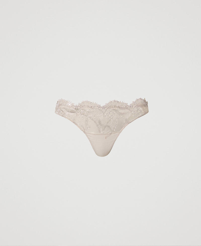 Tulle g-string with scalloped edges Wisteria Woman 232LI6B88-0S