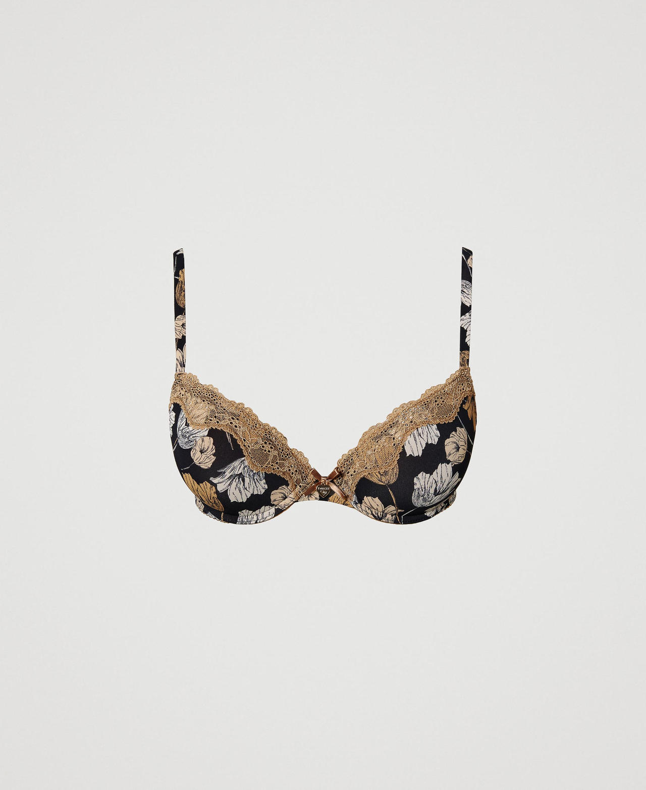 Soutien-gorge push-up avec imprimé floral