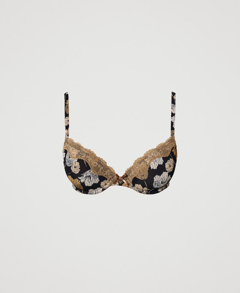 Soutien-gorge push-up avec imprimé floral
