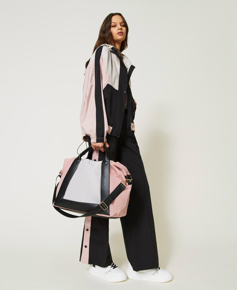 Colour block bag Multicolour Black / Violet Ice / Silver Woman 232LI7SPP_10899_S0