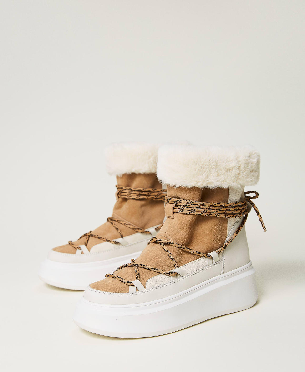 Bottines après-ski avec fausse fourrure