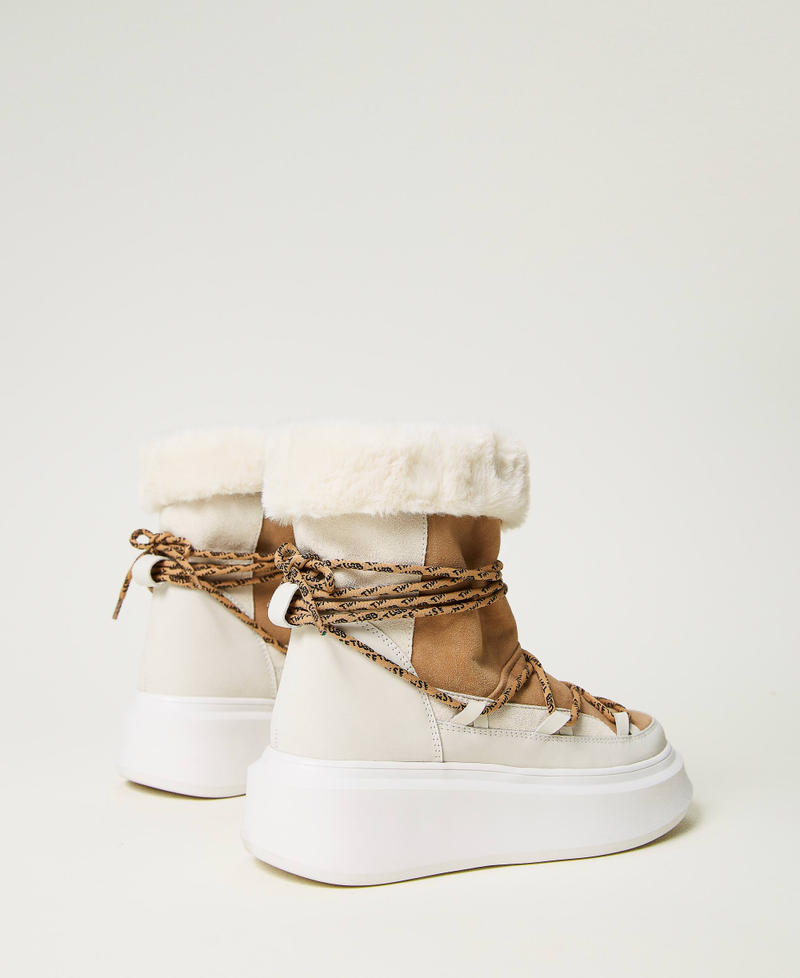 Bottines après-ski avec fausse fourrure