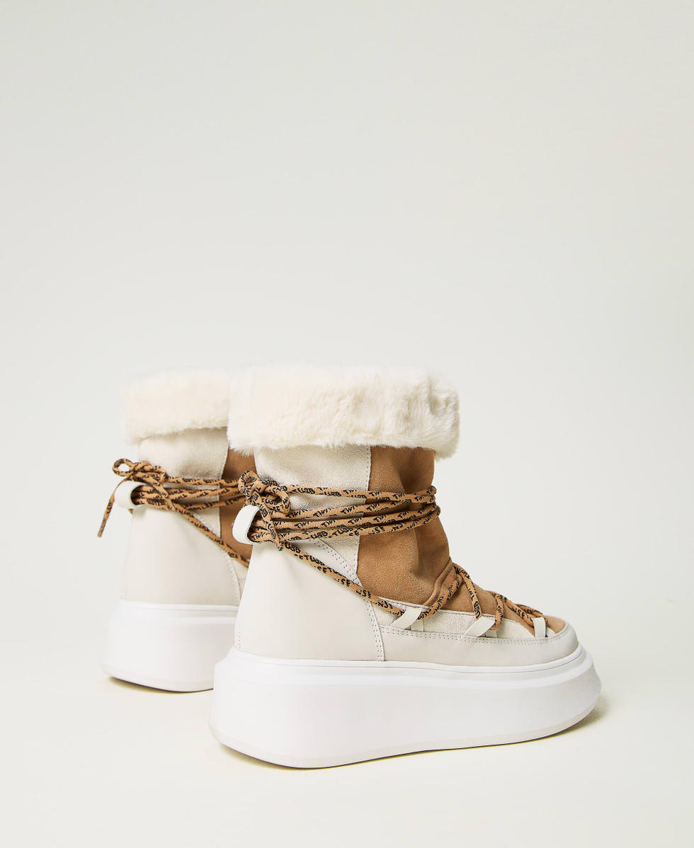 Apr&egrave;s ski boots with faux fur