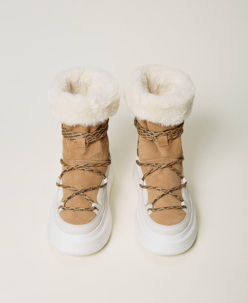 Bottines après-ski avec fausse fourrure