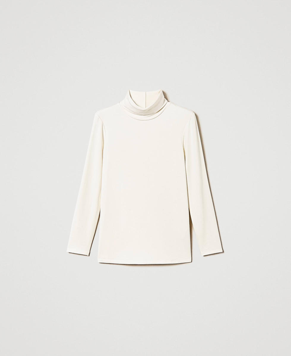 T-shirt with turtleneck