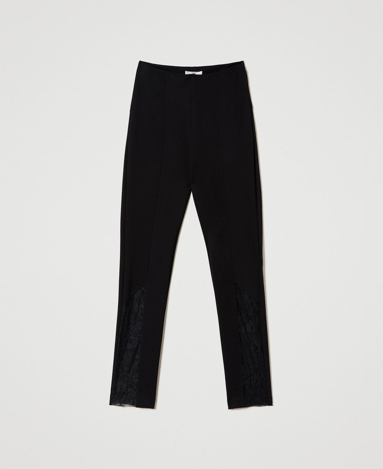 Leggings con inserti in pizzo