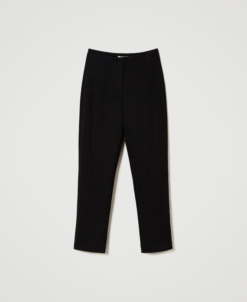 Pantaloni a sigaretta in tessuto scuba